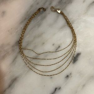 Gold layered necklace
